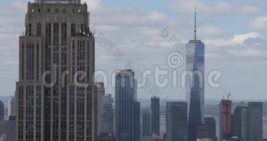 曼哈顿中城地区4K超高清空中景观